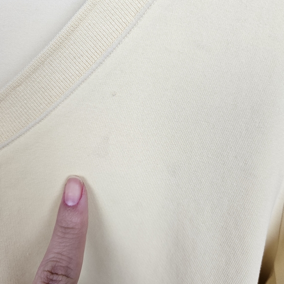 Patagonia Yellow Organic Cotton V Neck 3/4 Sleeve Basic Top Women's Medium - Picture 8 of 10